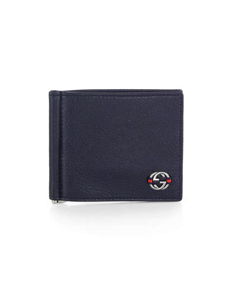 gucci mens wallet with money clip|Gucci money clip wallet blue.